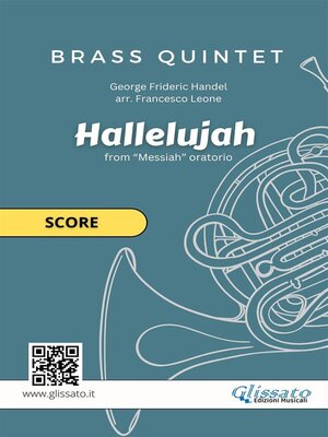 cover image of Brass Quintet "Hallelujah" by Handel--score